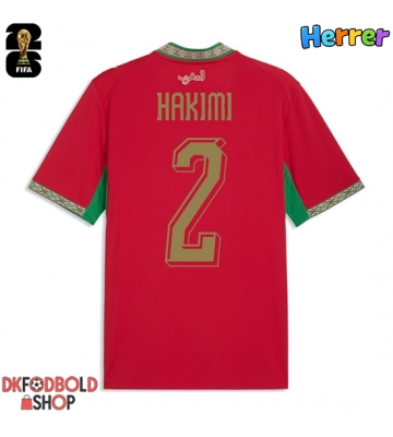 Marokko Achraf Hakimi #2 Hjemmebanetrøje VM 2026 Kort ærmer